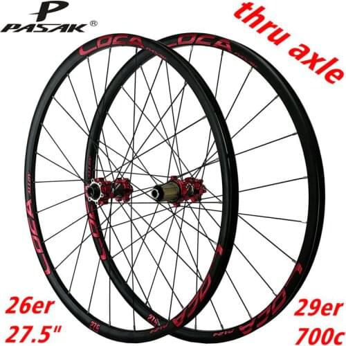 Mountain wheel bicycle wheel 24 hole barrel shaft straight pull spoke six jaw base 26 27.5 29 "700C matte black
