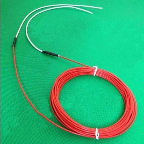 Free shipping 2PC 7M/90W PTFE 6k heating cable Underfloor PTFE heating cable electric heating wire Flame retardant