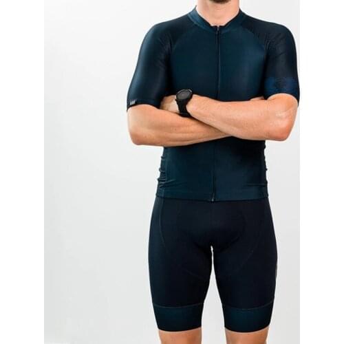 Tres Pinas 2020 latest cycling clothing mens summer short-sleeved breathable and quick-drying GEL cushion cycling jersey set