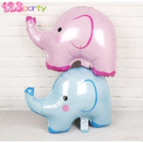 Cute Little Elephant latex Foil Balloons Kids Birthday Party Inflatable Toys Baby Shower Birthday Party Decoration oh baby globe