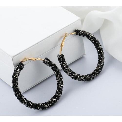 Fashion Hoop Earrings for Women Alloy Twisted Gold Earrings for Women Faux Pearl Big Circle Earrings Femme Earings Jewelry New