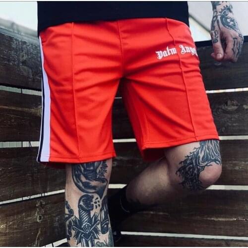 Palm Angels striped mens and womens shorts loose and versatile sports five-point pants Casual Shorts