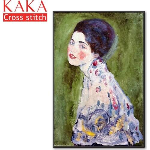 Cross stitch kits,Embroidery needlework sets with printed pattern,11CT-canvas for Home Decor Painting,Portrait Full NCKP076