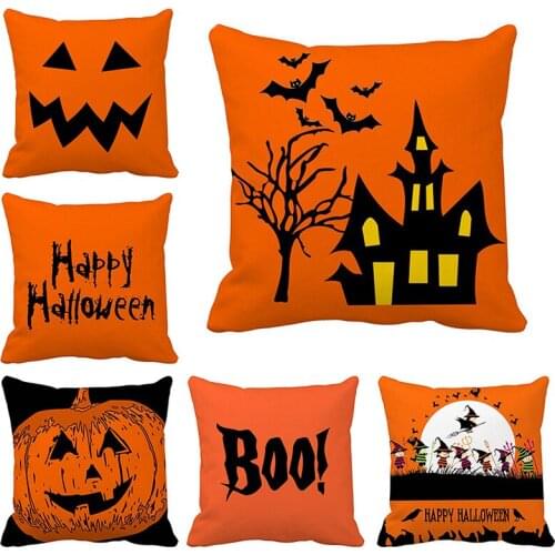 Halloween Party Scary Pumpkin Witch Pillowcase Happy Halloween Decorations for Home 2021 Merry Christmas Party Supplies