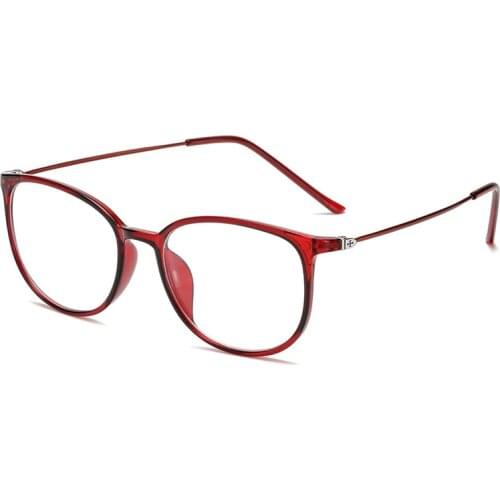 Women Men Anti-blue Light Myopia Glasses Round Frame Nearsighted Prescription Glasses Diopter Espejuelos Graduados De Mujer