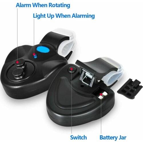 Portable Fishing Bite Alarm Electric Smart Fishing Biting Alertor Indicator LED