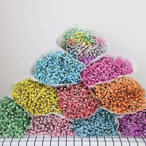 Factory Direct Export Quality Gypsophila Paniculata Forget Me Not Flowers Lover Grass Crystal Eternal Home Decoration