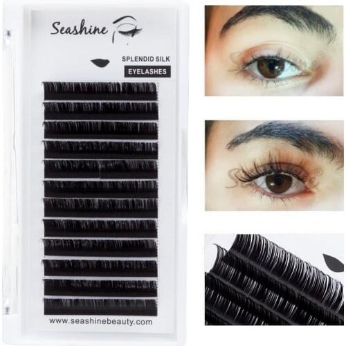 Seashine Individual Lashes J B C D L Mix Trays 1pcs Eyelash Extensions Wholesales Professional Natural Soft Classic Eyelashes
