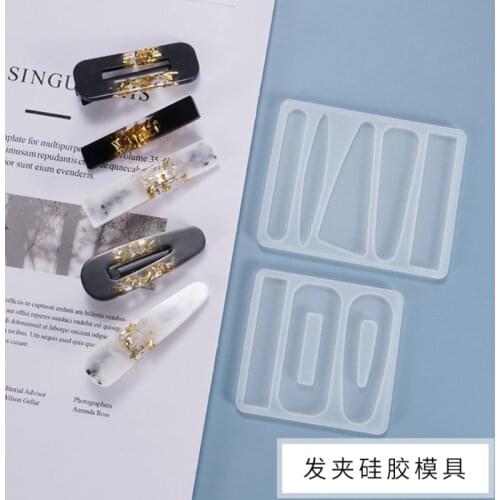 Hair Clip Hair Barrette Silicone Mould Make Your Own Hair Accessories Hair Clip Mold Resin Jewellery DIY