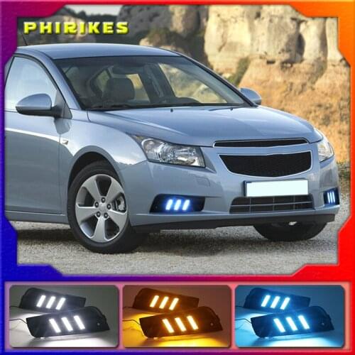 LED fog light for Chevrolet Cruze headlight 2009-2014 fog lights headlights fog lamp DRL Daytime Running Lights foglights Grille