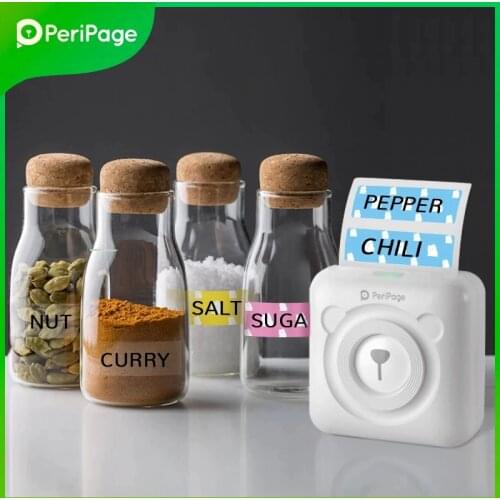 New Peripage Photo Printer A6 Mini Bluetooth Wireless Thermal Printer Paper Sticker Label Printer Paper for Android IOS Phone