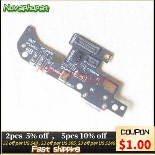 Novaphopat For ASUS ZenFone Live ZB501KL X00FD USB Dock Charging Connector Port Charger Flex Cable Microphone MIC Board +track