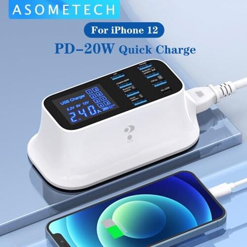 20W PD Charger for iPhone 12 Pro Mini Pro Max USB Type C Quick Charger Fast Charging Portable Phone Charger For Android iPhone