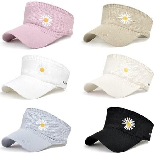 Womens cap New Hat Female Summer Daisy Baseball Cap for men Outdoor Sports Knitted Open Top Sunscreen Sunshade