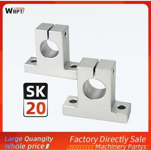 1pc SK20 20mm linear bearing rail shaft support XYZ Table CNC Router SH20A