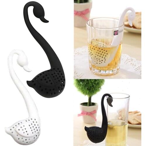 1Pcs Creative Plastic Swan Tea Infuser Portable Friendly Elegant Swan Tea Strainers Odorless zaparzacze do herbaty