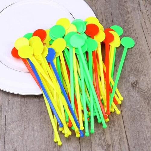 10Pcs Coffee Beverage Stirrers Swizzle Stick Cocktail Drink Stirring Stick for Coffee Juice Wine