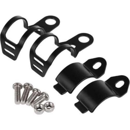 2PCS Motorcycle Black/Chrome 33-43mmTurn Signals Fork Clamps Mount Light Holder Lamp Bracket Universal For Harley Honda Yamaha