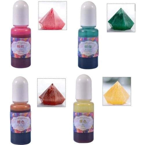 24 Colors DIY Art Crafts Resin Epoxy Pigment Liquid Colorant Dye Ink Diffusion T5UF