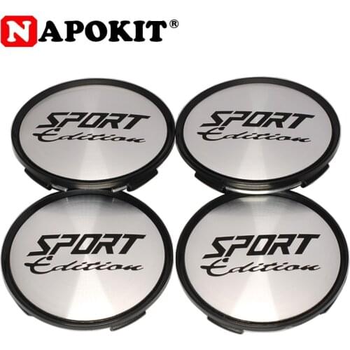 4pcs/lot 63mm SPORT Edition Logo Car Wheel Center Caps Hub Cover Badge for Auto Wheel Rim Hub Cap Replacement Emblem Car Styling