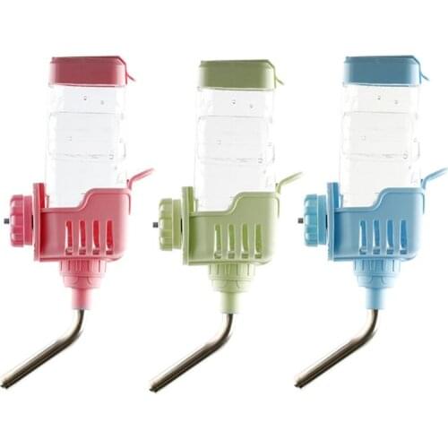 Pet Dog Small Animal Automatic Water Bottle with Stainless Steel Ball Drinker Dispenser Leakproof Top Fill Drinking Fountain