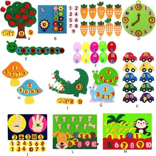 Kids DIY Handmade Sticker Material Package Kit Art Craft Early Education Toys Montessori Teaching Aids To Learn Hands-on Puzzle