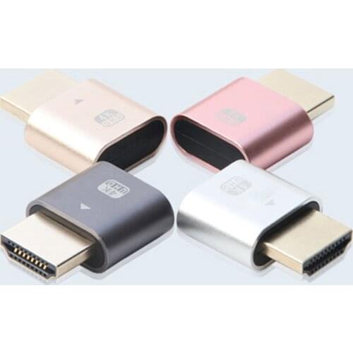 HDMI-compatable Virtuelle Display 4KHDMI-compatible DDC EDID Dummy Stecker EDID Display Virtuelle Stecker Dummy Emulator Adapter