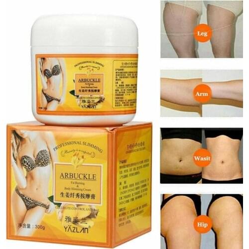 300g Ginger Massage Cream Full Body Slimming Cream Anti-cellulite Body Shaping Gel Moisturizing Weight Loss Leg Body Cream