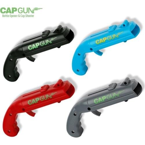 Creative Portable Gun Bar Opener Drink Beer Bottle Opener Gun Bar Fly Cap Catapult Launcher Bar Drink Bottle Opener Kitchen Tool