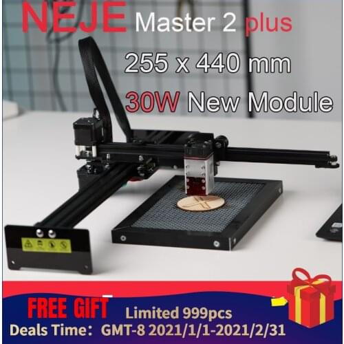 NEJE Master 2 Plus Laser Engraver Laser Cutter CNC Router with 30W Focusable Laser Head Off-line App Control for Wood Leather