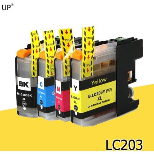 LC203 BK/C/M/Y Full Compatible Ink Cartridge For brother MFC-J460DW J480DW J485DW J680DW J880DW J885DW printer lc201