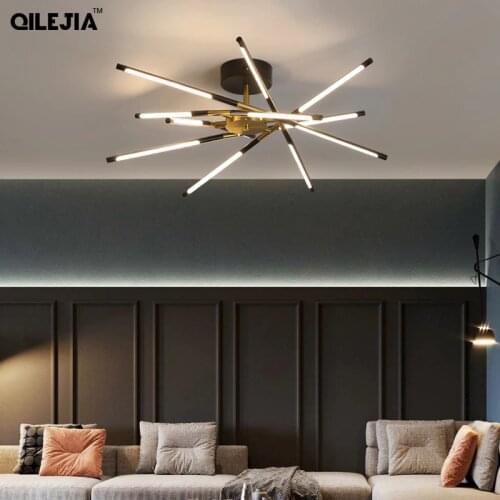 Modern LED chandelier aluminum Luster for living room bedroom dinner room home decor support 110V 220V LED chandeliers