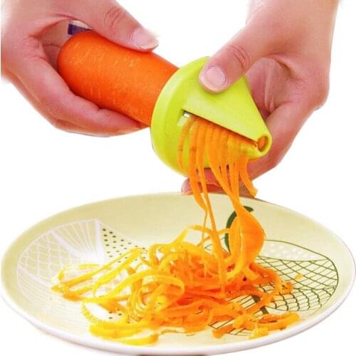 Multi-function Carrot Grater Kitchen Vegetable Fruit Tools Spiral Peeler Potato Radish Rotating Grater Kitchen Accessories