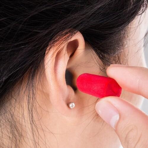 Soft Sponge Ear Plugs Sound Insulation Ear Protection Earplugs Noise Reduction Sleeping Plugs with Bagged Color Random