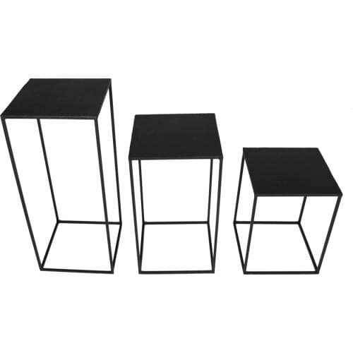 Metal Zigon Coffee Table Flower bed 3 Piece Set WD-19