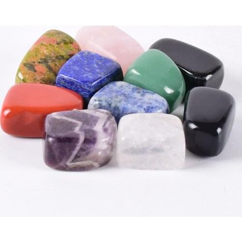 Natural Chakra Tumbled Stone 20-25mm Gemstone Rock Crystal polish Healing Meditation Reiki Polished Stones Minerals specimen