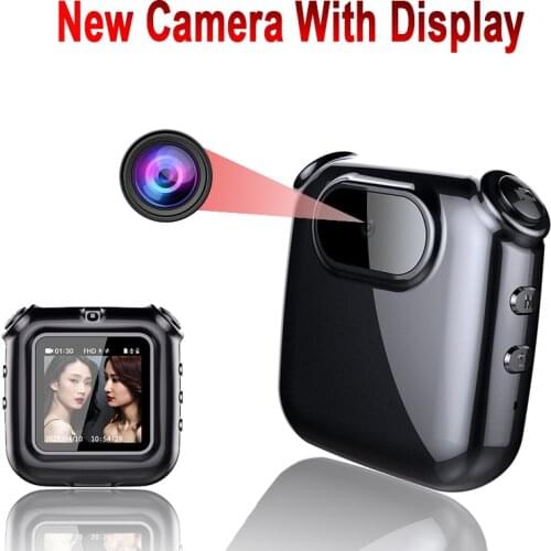 2021 NEW Mini Camera With Display Screen Video Audio Voice Recorder 1080P FHD Clip Camcorder Small Body Cam