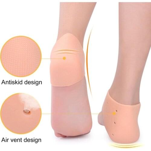 Silicone Moisturizing Gel Heel Socks Cracked Foot Heel Protect Nourishing Skin Care Chapped Care Tool Health Monitors Massager