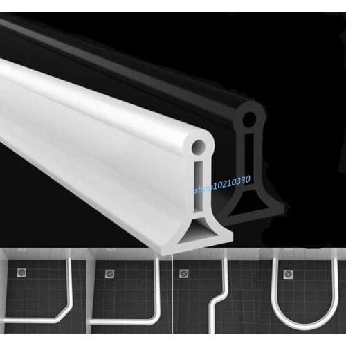 Foldable Bathroom And Kitchen Water Stopper Sill Water Dam Shower Barrier Dry and Wet Separation sealing strip
