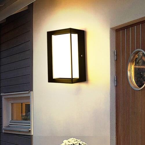 18W PIR Motion Sensor Outdoor Garden Balcony Wall Light Front Door Wall Lamps Villa Stairs Aisle Corridor Porch Light