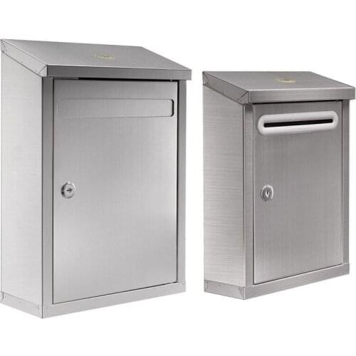Thickened small multi-purpose stainless steel suggestion box with lock outdoor complaint suggestion box anti crime report box