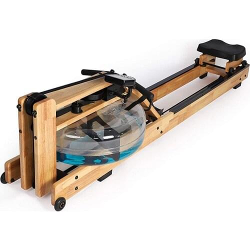 Solid Wood Material With Bluetooth Function Widened Thickened Smooth Wear-Resistant Strong Foldable Rowing Machine