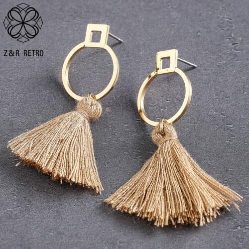 Vintage Tassel Hanging Drop Earring Bohemia Dangle Pendientes Jewelry for Women Accessories Suspension brinco Unusual Things
