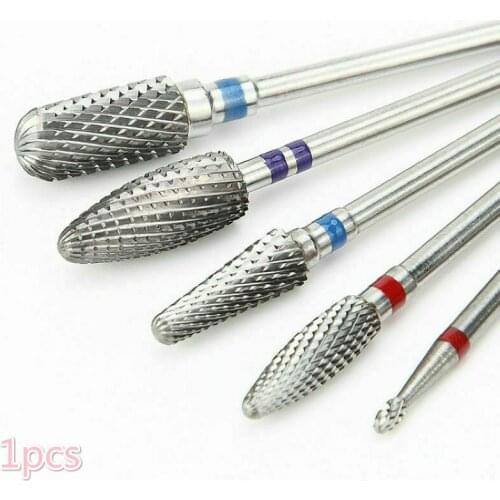 Tungsten Nail Drill Bit Electric Manicure Drill For Machine Milling Cutter Nail Files Buffer Nail Art Equipment Accessory
