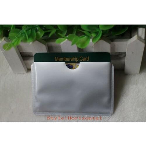 Free Shipping 20 PCS Anti Theft RFID Card Protector ID Slim Card Holder Prevent Identity Card skimming by NFC, OEM welcome