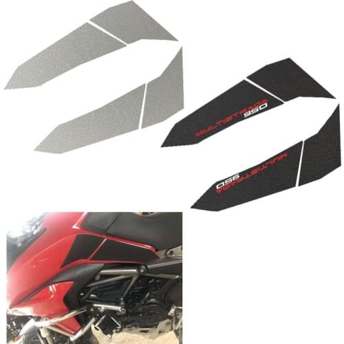 Motorcycle Tank Pad Protector Sticker Decal Gas Fuel Knee Grip Traction Side For MULTISTRADA 950 MTS 950