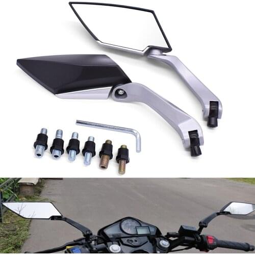 For Honda CRF1000L crf 250 l M SL230 XR230 XR250 XR400 XR125 Motorcycle Mirror Scooter E-Bike Back Side Rear View Mirrors Black