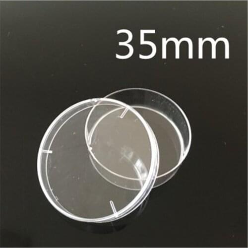 10pcs /lot High Quality Petri Dish for Lab Plate Bacterial Yeast Diameter 35MM Height 15MM