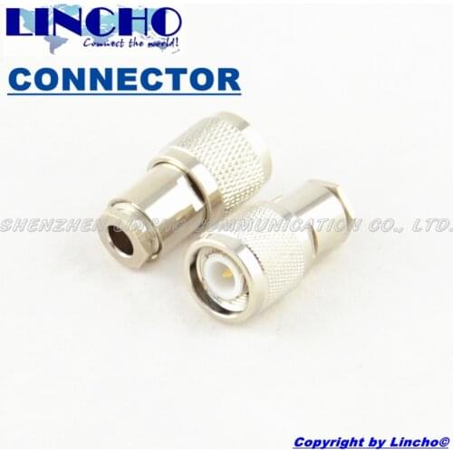 10 pcs RF rg58 rg142 rg141 lmr195 antenna coaxial cable male straight tnc male connector