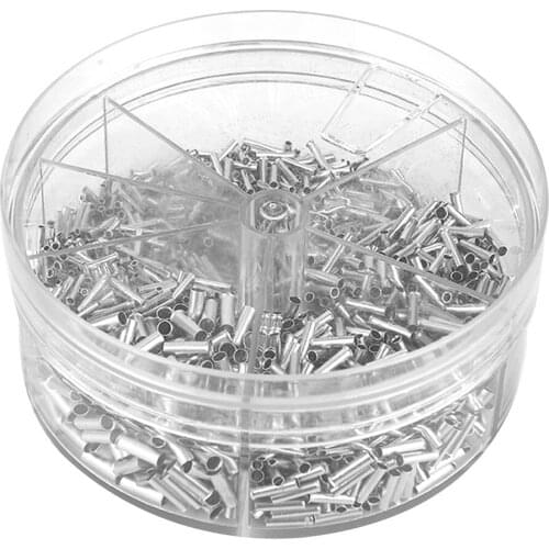 1900pcs Bare Non Insulated Butt Connector Terminals Splice Wire Terminal Kit Terminals Splice Wire Terminal Kit Led Strip